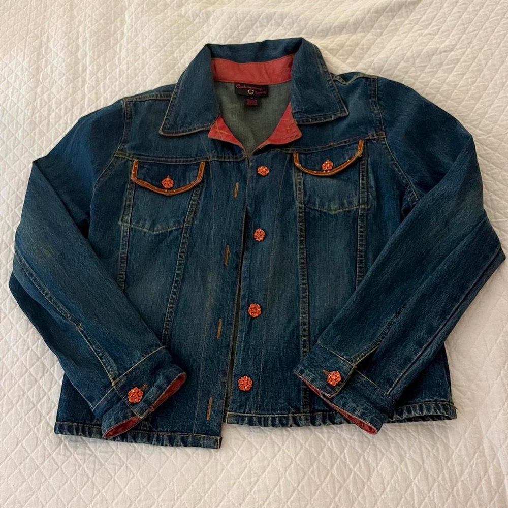 Vintage Y2K Contemporary by Daniel K Embellished Denim Jacket